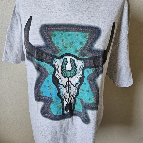 Source Unknown Gray and Blue Short Sleeve Tee - Picture 2 of 5